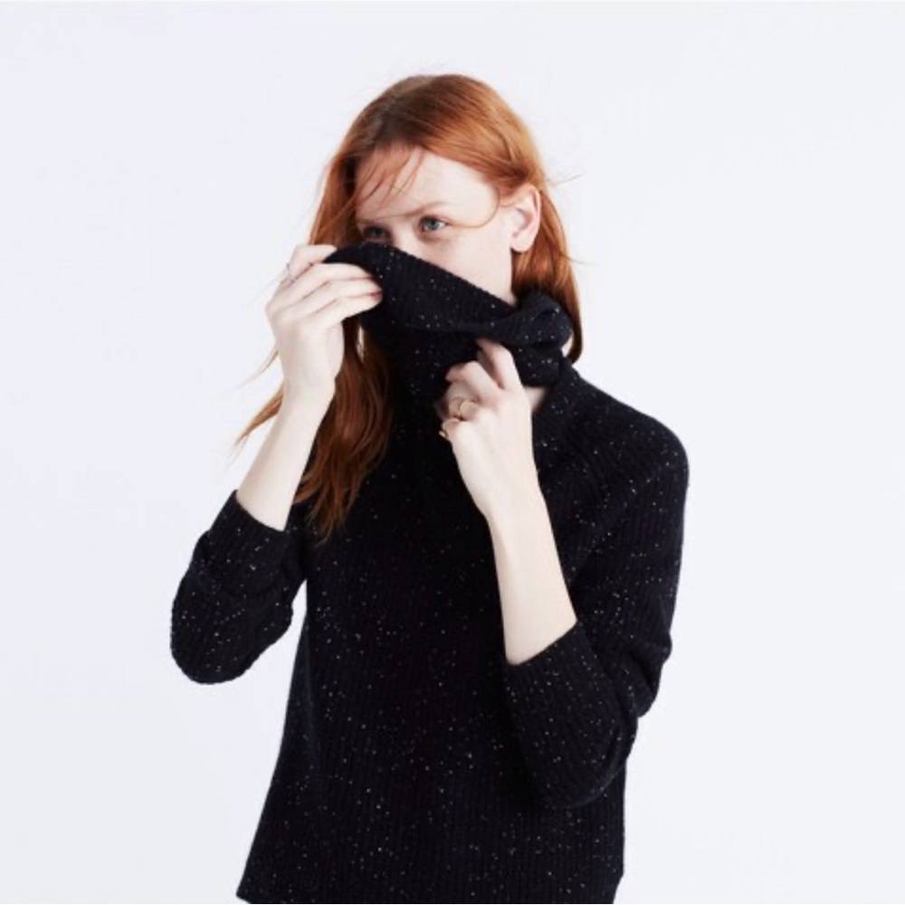 Madewell Cashmere Convertible Turtleneck Sweater